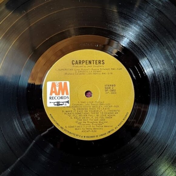 10% OFF Vintage - Carpenters - Vinyl LP c 1971 - Picture 4 of 6